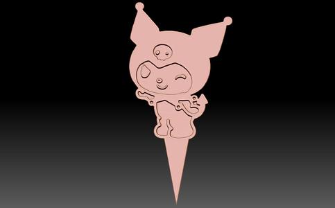 Kuromi Topper for Cake