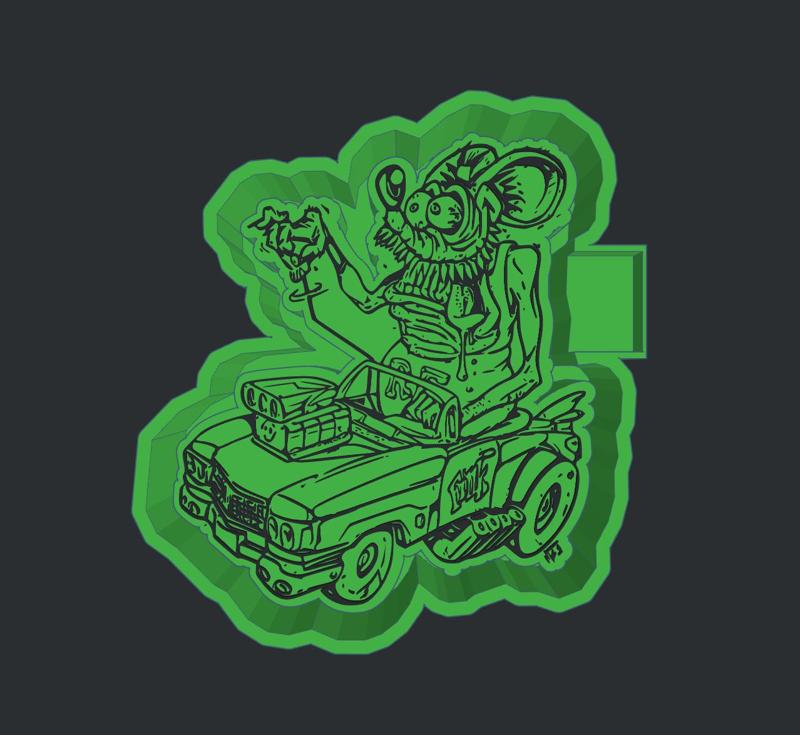 Rat Fink - Freshie Mold Housing