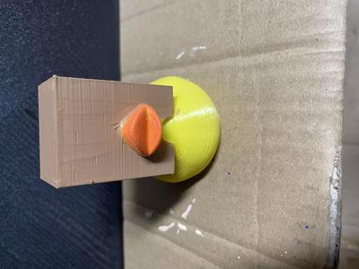 Duck with Paper bag over head