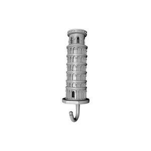 Tower of Pisa Bathroom Hook 3D Printed Holder
