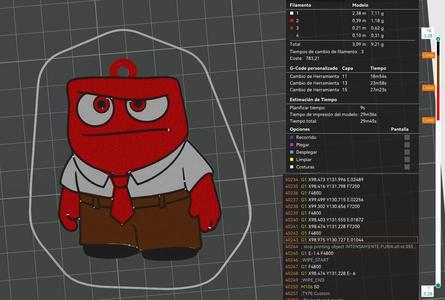 Fury (Anger) keychain Intensely