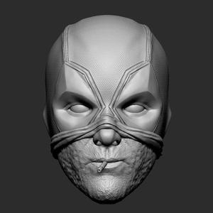 Deadpool half mask V2 - head