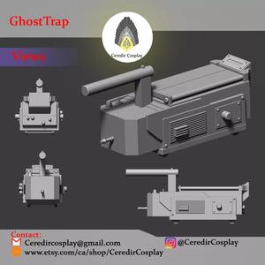Ghostbuster Ghost Trap 3d digital download