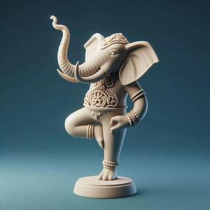 Indian Style Yoga Elephant  Tree Pose Figure