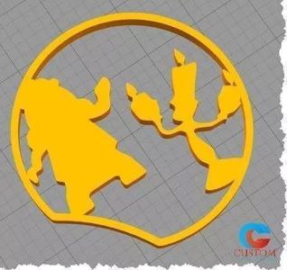 Disney Inspired Mouse Ear - Cogsworth and Lumiere