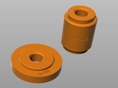 Go-kart modification parts: H-102 H-106 front wheel spacer and sleeve compatible with children's bike wheels