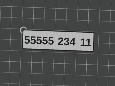 customizable new algeria car's plate keychain