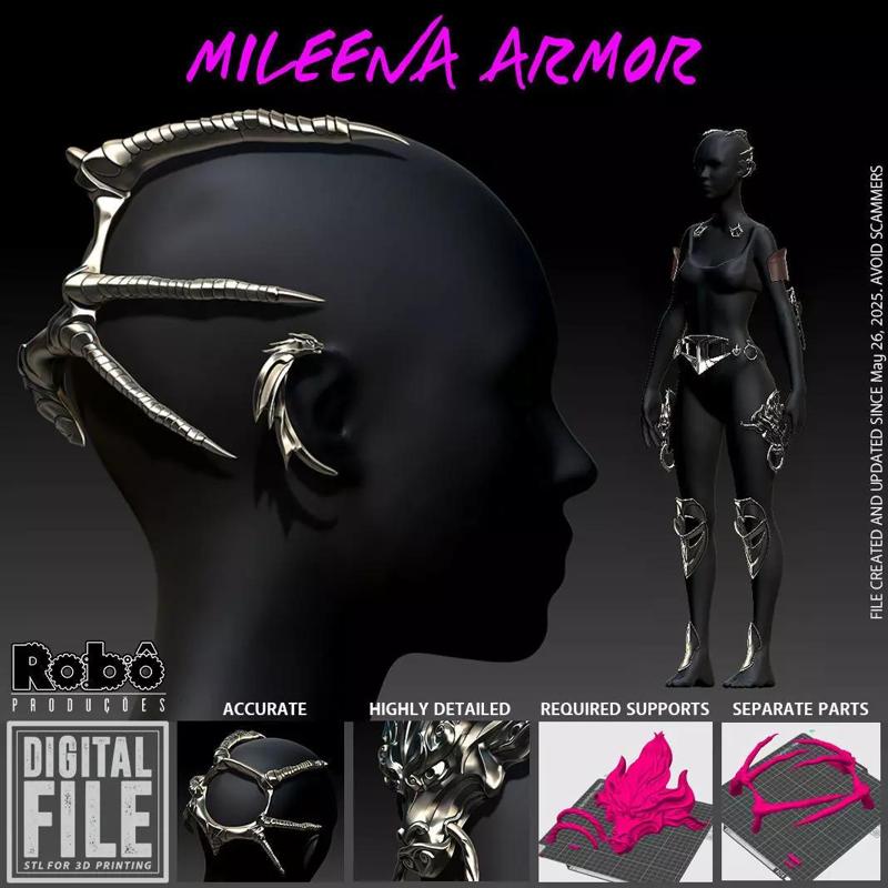 Mortal Kombat 1  Mileena Armor Cosplay - MK1 - 3D Print Files