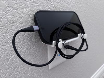 Wall Outlet Phone Charging Holder