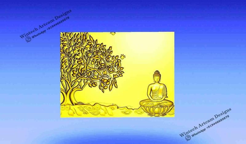 Created Buddha and  Tree 3D