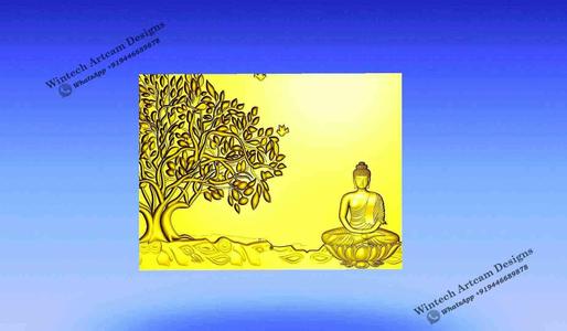 Created Buddha and  Tree 3D