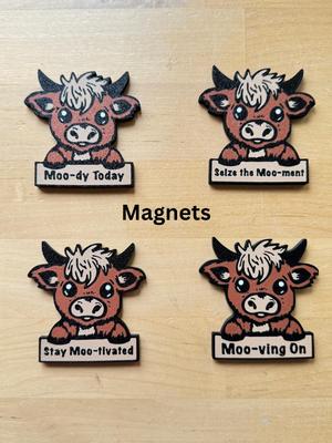 Funny Highland Cow Magnets Highland Cow Fridge Magnet Highland Cow Decor