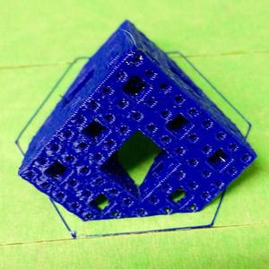 45° sectioned Level 3 Menger Sponge