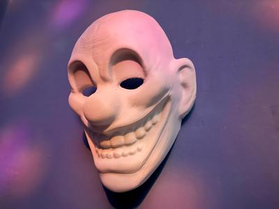 Wearable Halloween Clown Mask