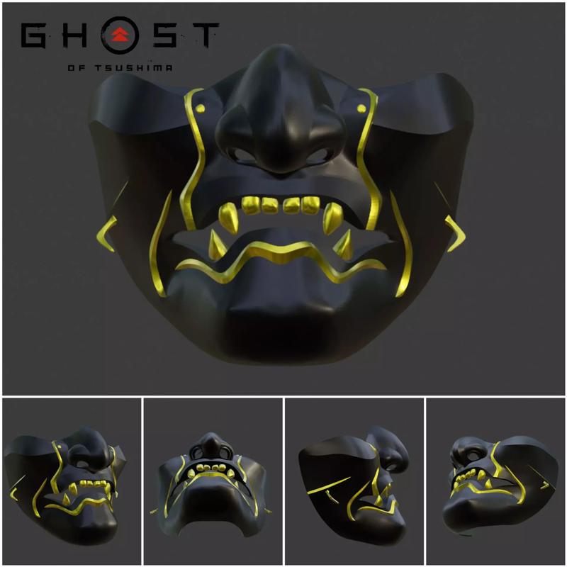 Sakai mask  from Ghost of Tsushima game