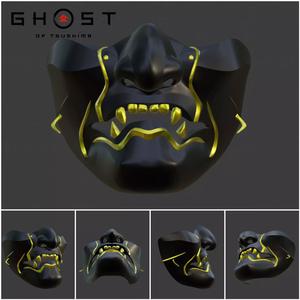 Sakai mask  from Ghost of Tsushima game