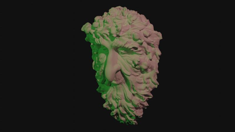 Wall mounted garden nature leaf man