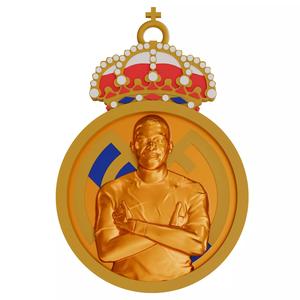 3D Printed Kylian Mbappe Keychain Real Madrid Edition