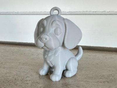 Beagle puppy keychain