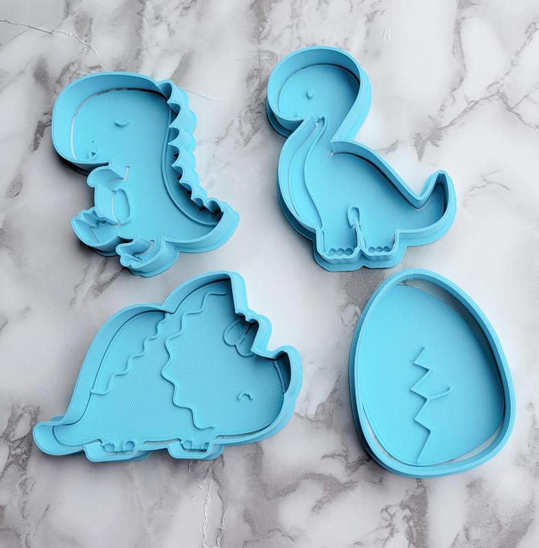 Dino cutters for cookies and sandwiches