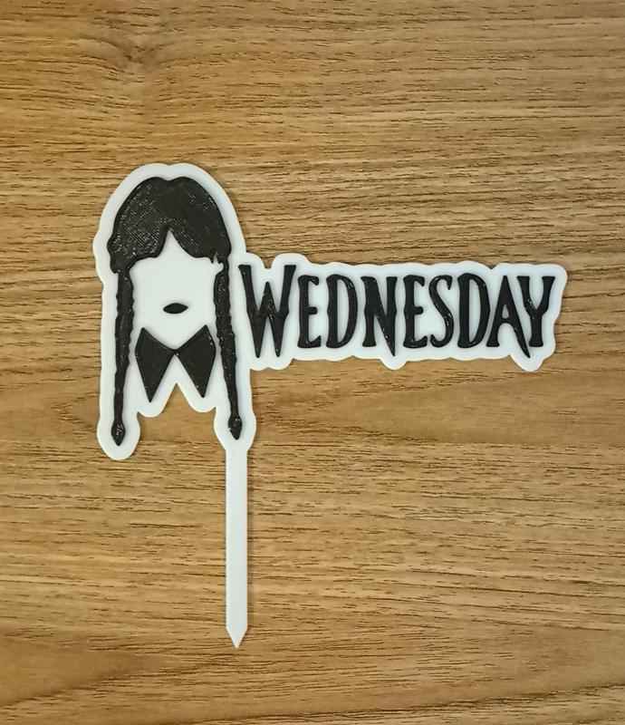 Wednesday Addams cake topper