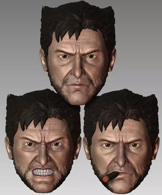 Pack Logan Headsculpt Wolverine Hugh Jackman