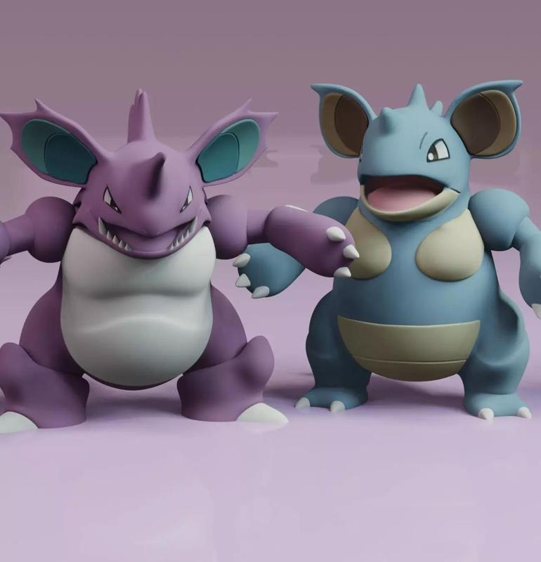 Nidoking Nidoqueen Pokemon Fanart
