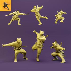 Ninja Cat-3poses