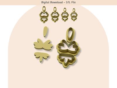 3 Parts Minimalist Clay Cutter for Polymer Clay | Digital STL File | Clay Tools | 4 Sizes Clay Cutters, 2 Cutter Versions