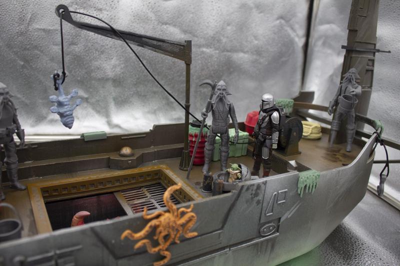 Mon Cala fishing barge of residents