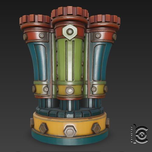 Steampunk Reactor - 3D Model for Printing