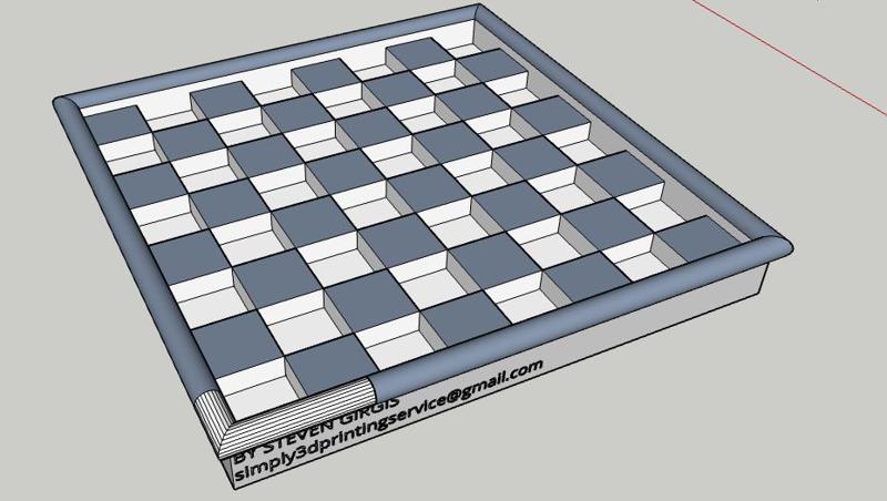 CHESS BOARD - LEVELLED - multifunctional gameboard (small/med)