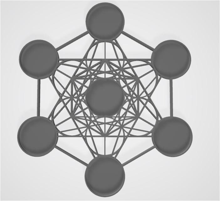 Metatron for meditation candle holder altar