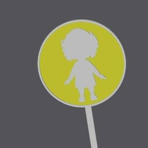 Cocomelo Duo - Cupcake Topper - Bella