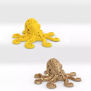 Octopus made of plastic