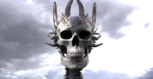 Dragon Crown scull King head 7