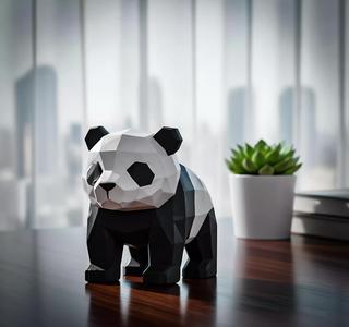 Panda Lowpoly 3D Printable