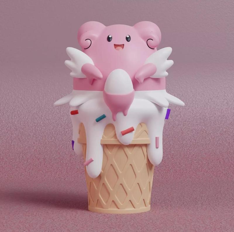 Pokemon - Ice Cream Blissey