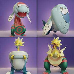 Pokemon - Dracozolt Dracovish Arctovish and Arctozolt