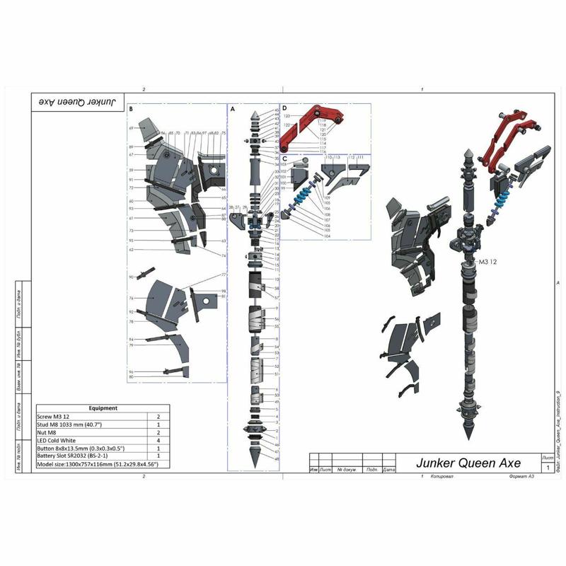 Junker Queen Axe - Overwatch - STL + CAD bundle