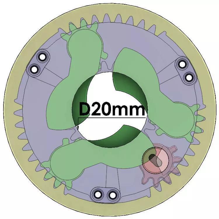 3DP3BLROD20A Iris mechanism mechanical shutter diy craft
