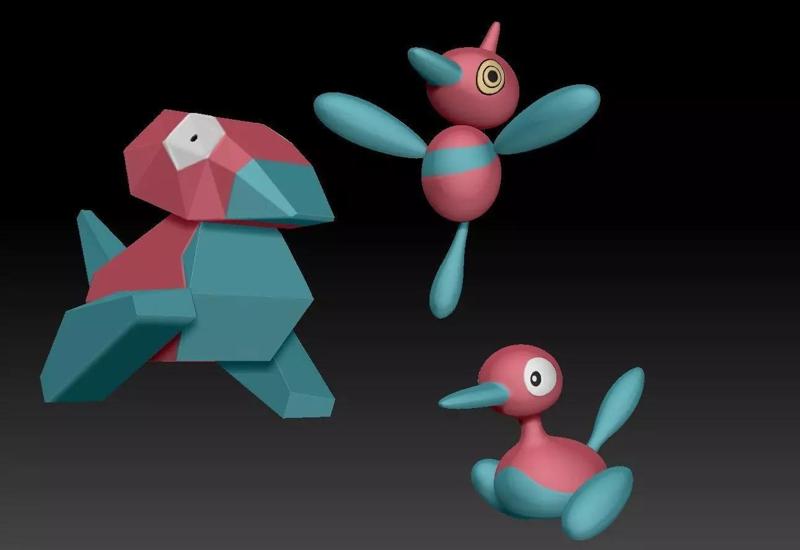 Pokemon Porygon Porygon2 Porygon-Z