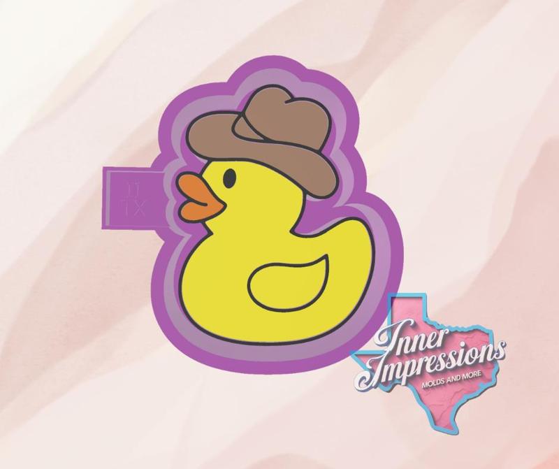 Cowboy Rubber Duck Freshie Mold