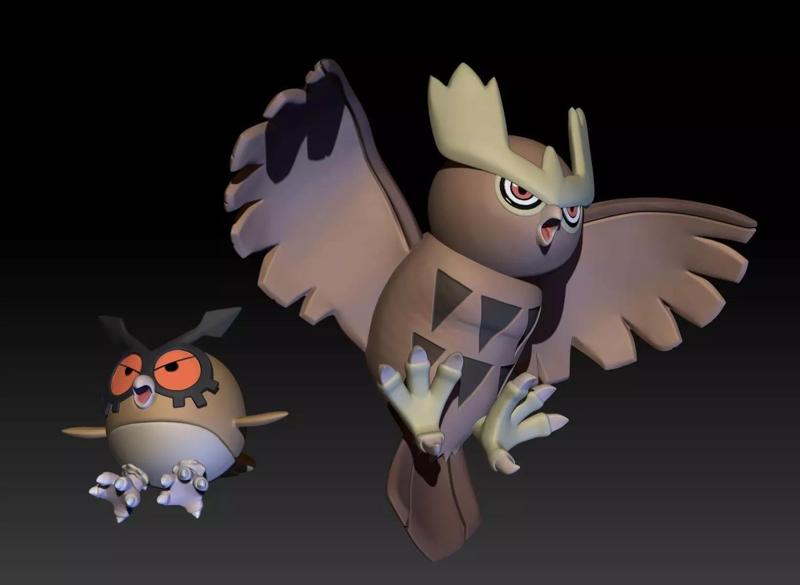 Pokemon Hoothoot Noctowl