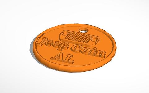 Alabama Jeep Coin Collectible/Tradeable