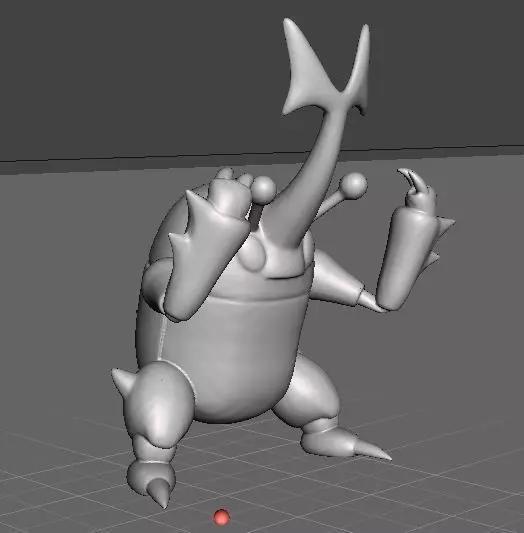 Pokemon Heracross posed