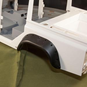 1/10 Team Raffee Gelande Land Rover Defender D-90 D-110 Wheel arches type 1