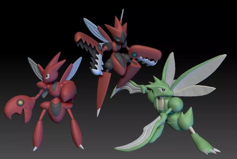 Pokemon Scyther Scizor Mega Evolution