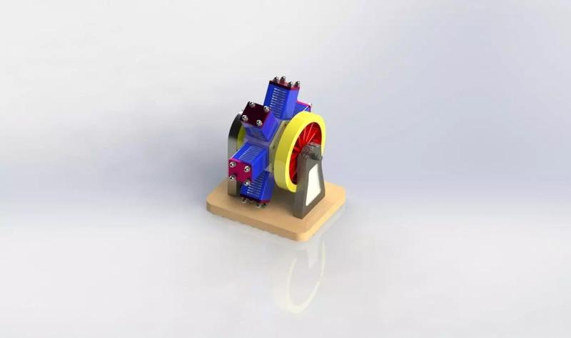 Six Cylinder Radial Engine