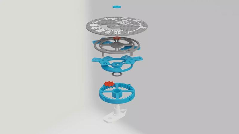 3D Printable CLOCK Movement Mechanism For Quartz Movement